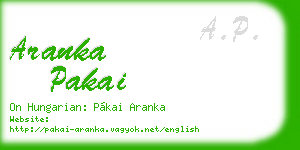 aranka pakai business card